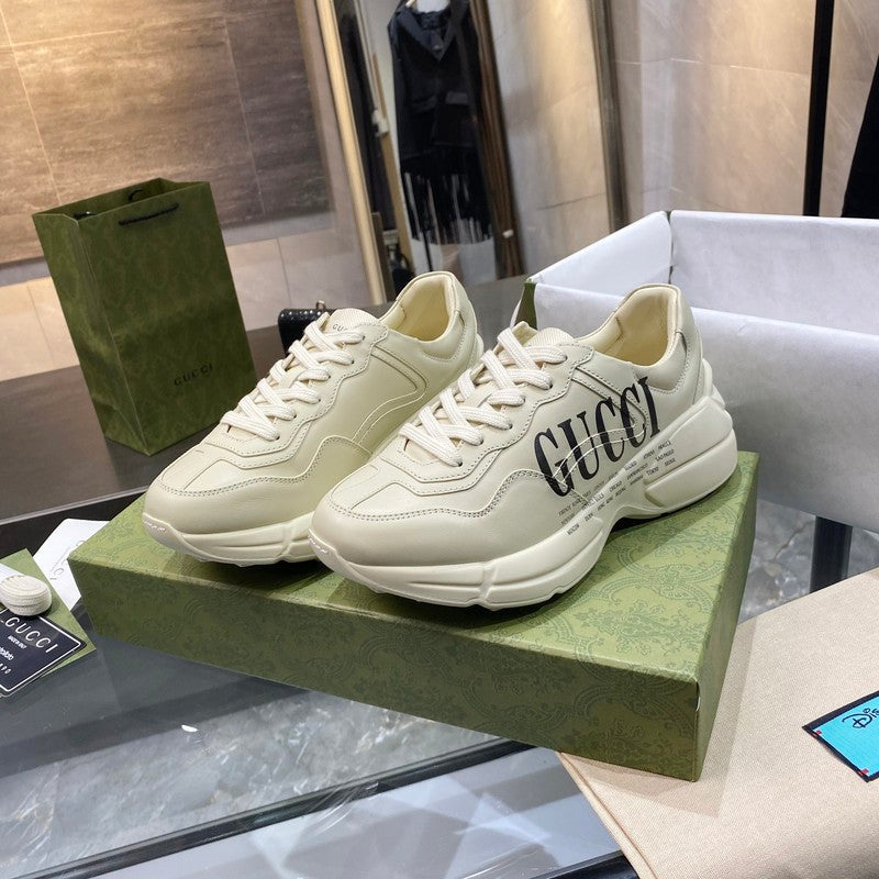 Gucci fresh white-and-black luxury sneakers view 8 streetwear statement look