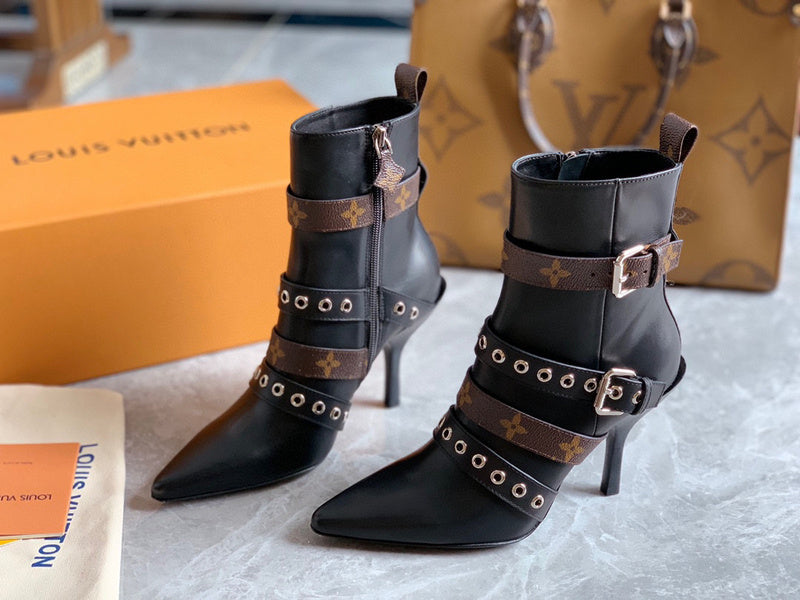 Close-up of Louis Vuitton shoes craftsmanship