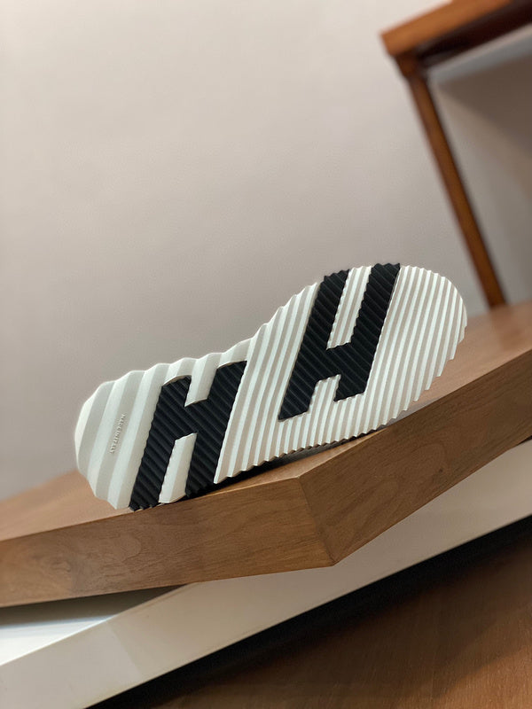 Hermes sandals Style 096 - logo and branding close-up