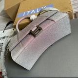 Interior view of premium modern women's handbag – women's statement bag