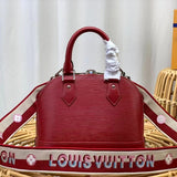 Interior view of polished classic women's handbag – women's statement bag