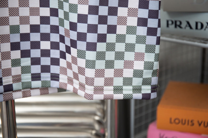 Front view of Louis Vuitton cotton t-shirt with monogram-inspired silhouette