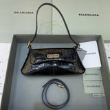 Statement Vegan Leather Handbag - Signature Hardware Accents | Women's Everyday Carry Handbag #443 - front view (image 1) of designer-inspired handbag