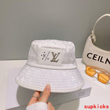Close-up detail view of Louis Vuitton unisex cap