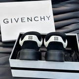 Givenchy Red High-Top Sneakers - Side Profile View