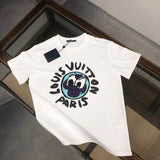 Front view of Louis Vuitton cotton t-shirt with label-forward styling