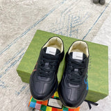 Gucci fresh white-and-black luxury sneakers view 9 breathable knit upper
