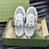 Gucci bold contrast luxury sneakers view 4 sleek tonal finish