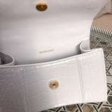 Side profile of structured signature women's handbag – women's premium purse