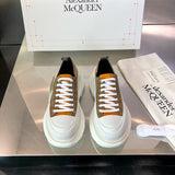 Alexander McQueen Camel Pointed-Toe Flats - Close-Up Texture View