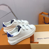 Louis Vuitton Grey Block Heel Pumps - Back View