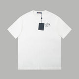 Close-up detail shot of Louis Vuitton cotton t-shirt with tailored silhouette