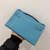Side view of chic structured handbag