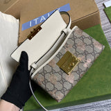 Side profile of classic elevated women's handbag – women's premium purse