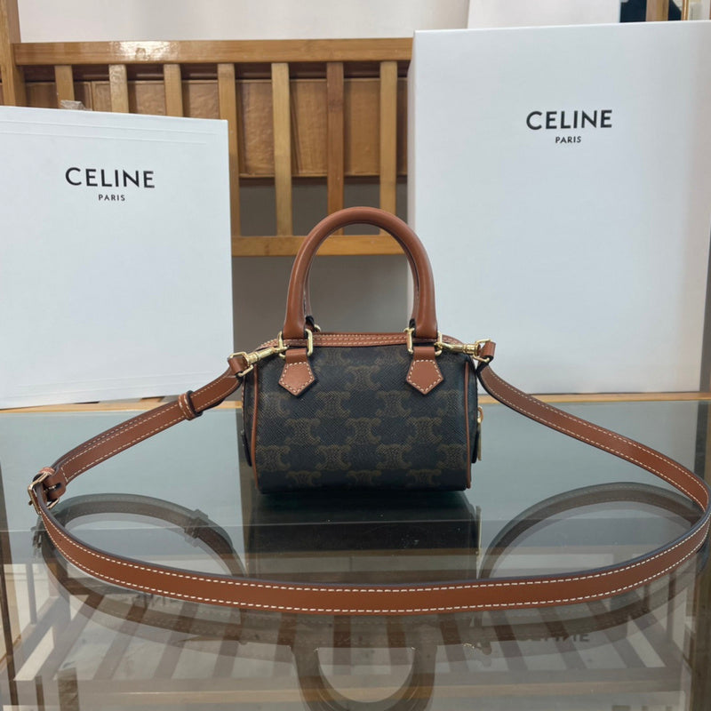 Side profile of sleek premium women's handbag – women's designer-style accessory
