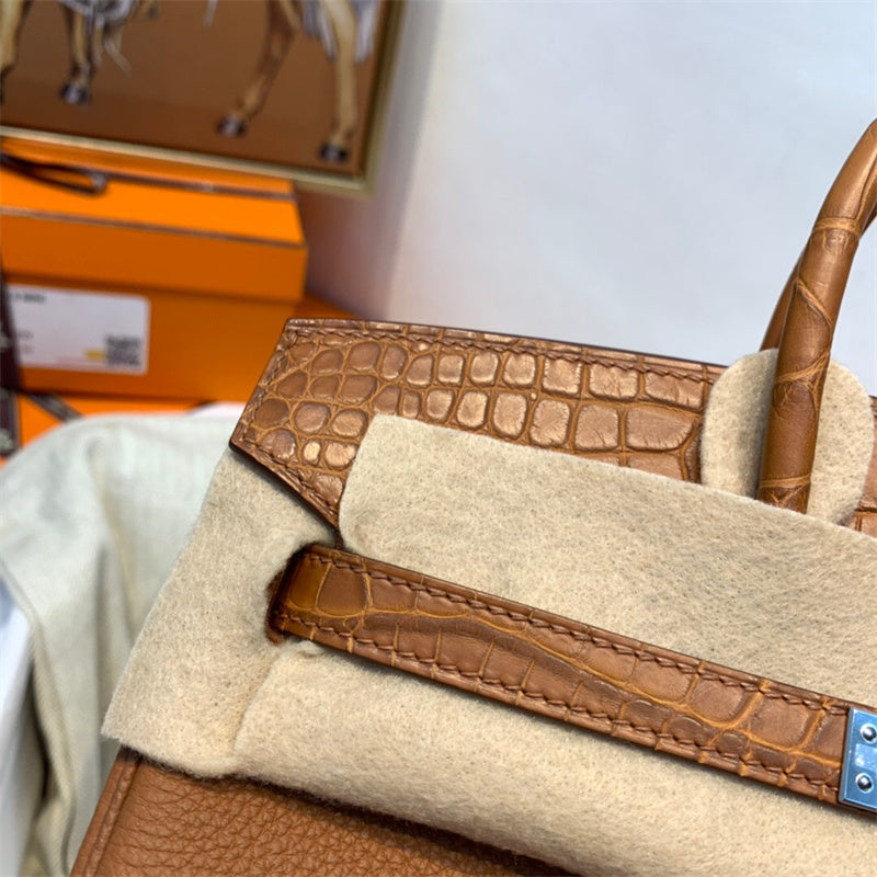 Side view of everyday-ready structured handbag