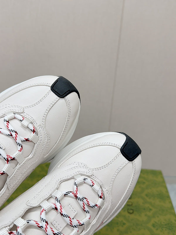 Gucci soft grey luxury sneakers view 7 classic court silhouette