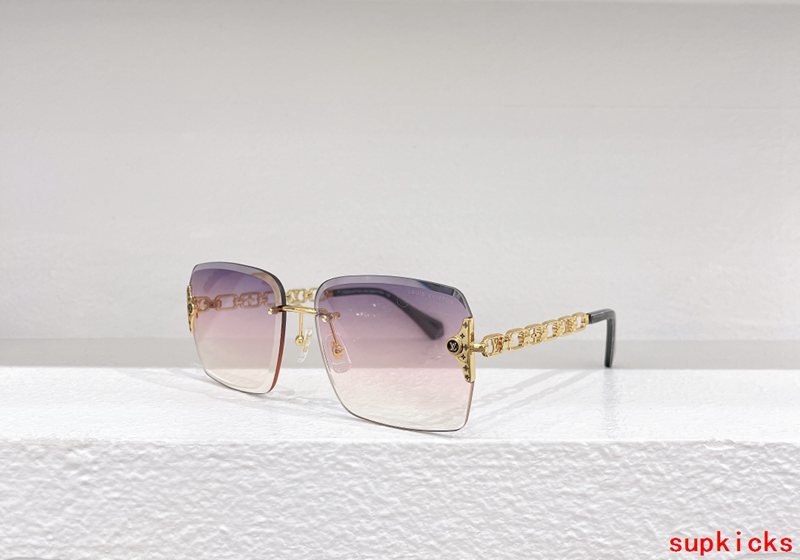 Lifestyle view of Louis Vuitton unisex sunglasses