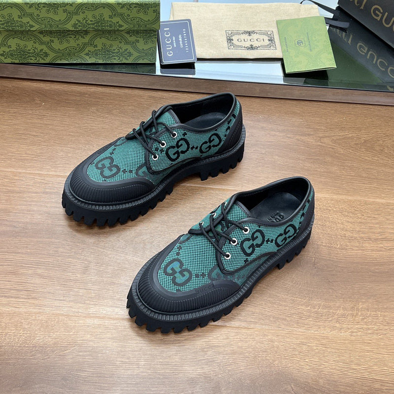 Gucci all-black luxury sneakers view 8 heritage-inspired look