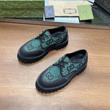 Gucci all-black luxury sneakers view 8 heritage-inspired look