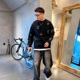 Full styled look of Louis Vuitton luxury clothing with signature branding