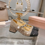 Miu Miu luxury shoes detail shot