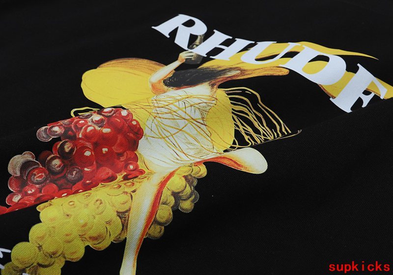 Back view of Rhude luxury clothing with contemporary cut