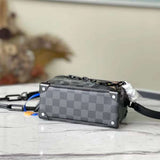 Handle and strap detail of chic signature women's handbag – women's luxury handbag
