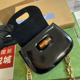 Close-up detail of sleek bag design