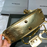 Classic Premium PU Leather Handbag - Signature Hardware Accents | Women's Premium Handbag #373 - hardware and detail close-up (image 5) of designer-inspired handbag