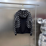 Side profile of Louis Vuitton luxury clothing with label-forward styling