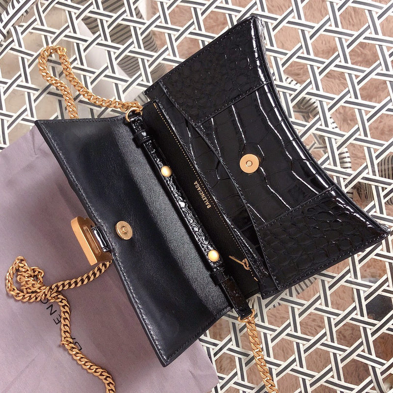 Top view of sleek polished women's handbag – women's luxury handbag