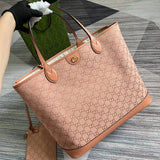 Back view of modern everyday-luxe women's handbag – women's luxury accessory