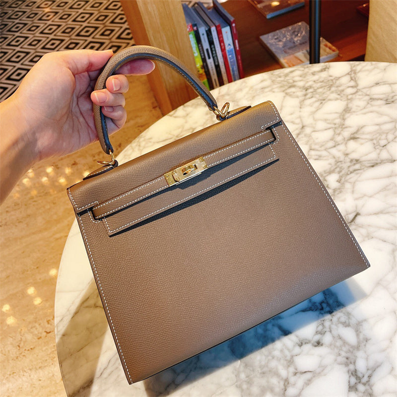  clean-lined shopper bag styled with outfit 12