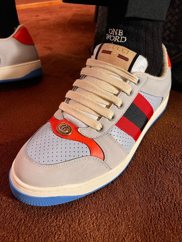 Gucci classic monochrome luxury sneakers view 7 everyday casual design