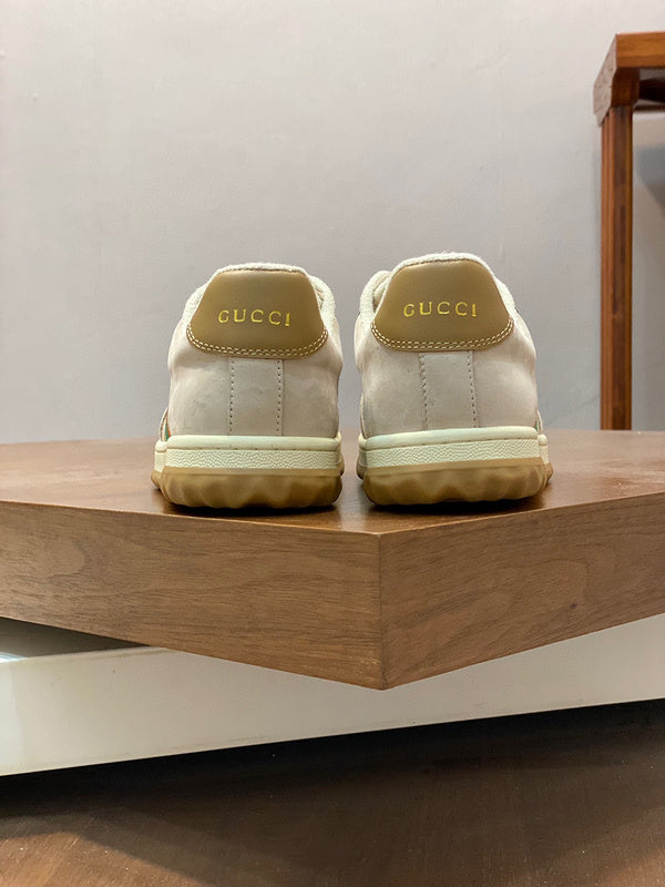 Gucci two-tone luxury sneakers view 7 minimalist modern build