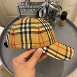 Front view of Burberry unisex cap