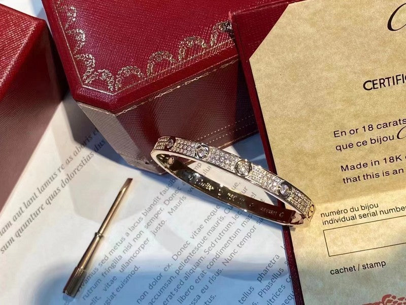 Front view of Cartier unisex jewelry piece