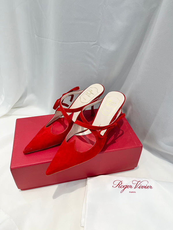 Roger Vivier luxury shoes close-up — premium authentic designer style