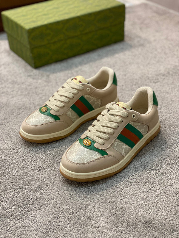 Gucci sneakers detailed view showing premium designer craftsmanship