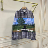 Front view of Louis Vuitton luxury clothing with streetwear-inspired cut