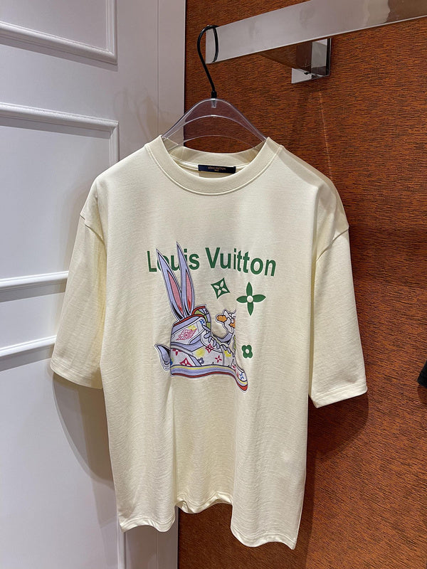 Back view of Louis Vuitton cotton t-shirt with relaxed-fit cut