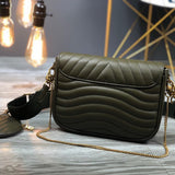 Close-up detail of modern chic women's handbag – women's designer-style accessory