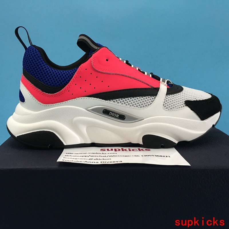 Dior Grey Low-Top Sneakers - Side Profile View