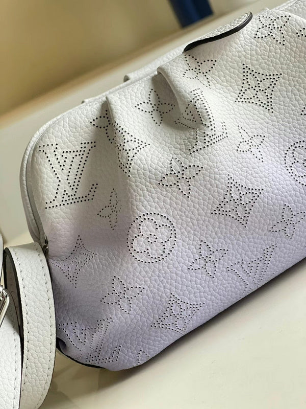 Close-up detail of statement modern women's handbag – women's statement bag