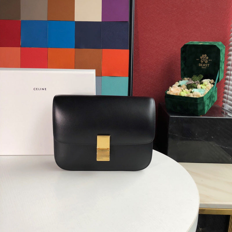 Front view of signature classic women's handbag – women's luxury accessory
