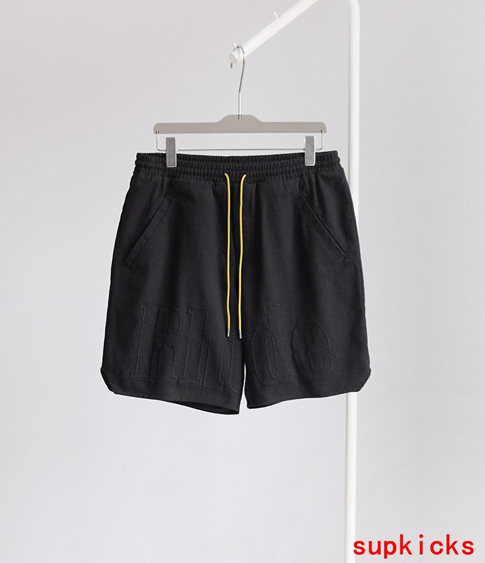 Front view of Rhude luxury clothing with everyday silhouette