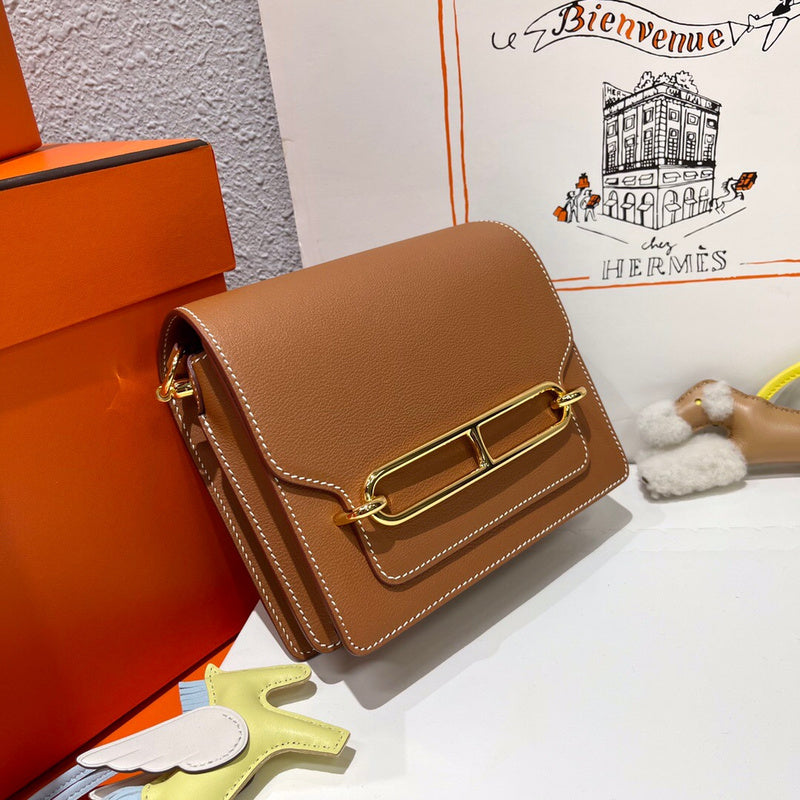 Modern bag shown from front angle