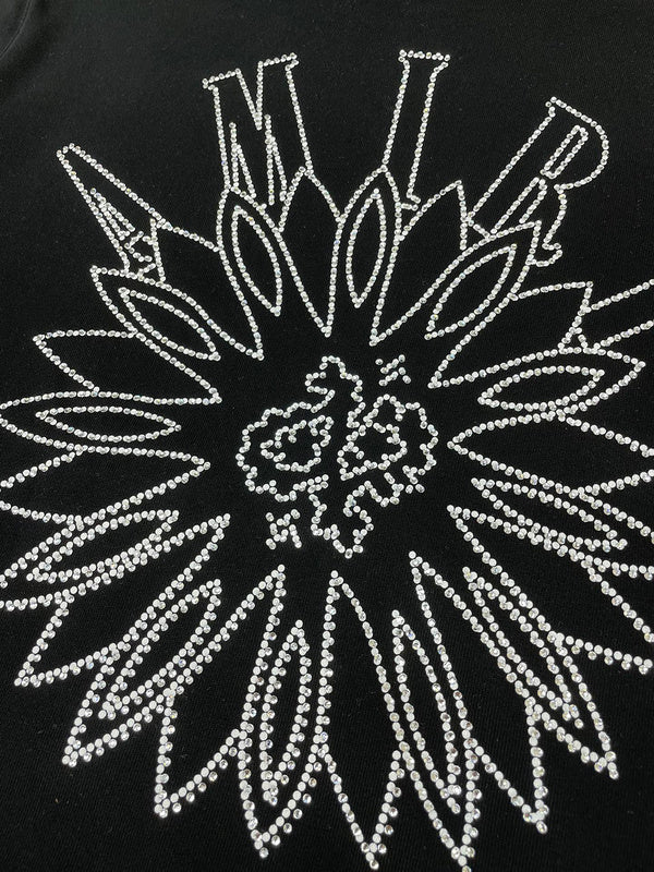 Close-up of Amiri hoodie craftsmanship