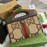Front view of signature sleek women's handbag – women's everyday handbag